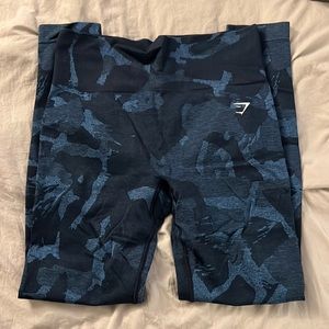 Gymshark adapt camo blue seamless size medium